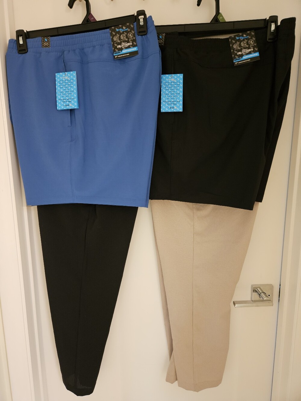 Birdie Bound Men's Golf Bottoms Lot of 4 Size 2XL Pull-On Pants & Shorts